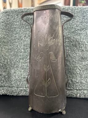 Brass Vase Benedict Karnak Egyptian Revival Model 583 c1920s